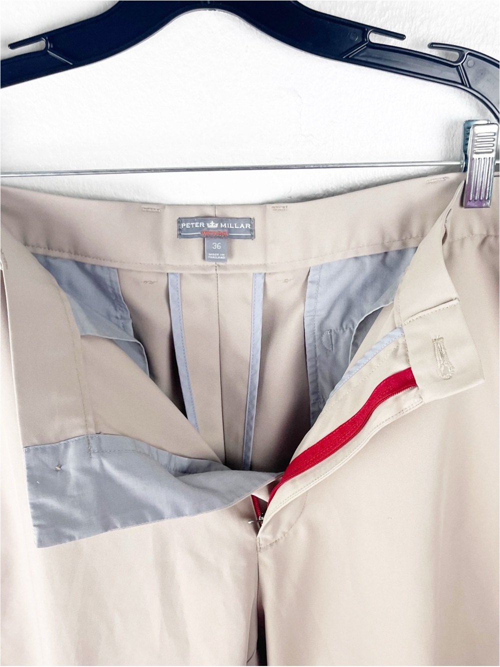 PETER MILLAR Wicking Beige Pockets Shorts 36 Casual Preppy Golf Boating Picnic - Picture 9 of 10
